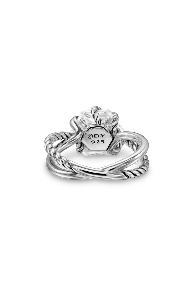 Cable Wrap Crystal & Diamond Ring, Alternate, color, SILVER PAVE