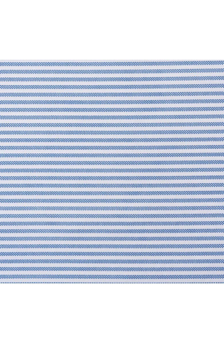 POPPY AND FRITZ Oxford Stripe 200 Thread Count Cotton Percale Sheet Set, Alternate, color, Blue/ White