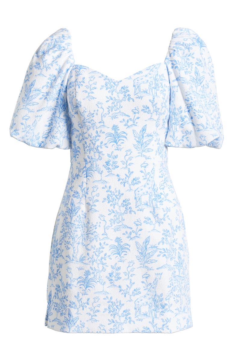 Lilly Pulitzer<sup>®</sup> Justina Puff Sleeve Skirted Romper, Alternate, color, 