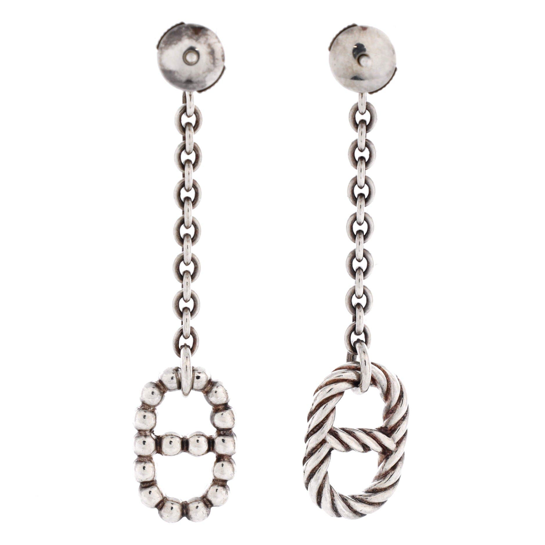 Chaine d'Ancre Alea II Dangle Earrings Sterling Silver, Alternate, color, Metallic Silver