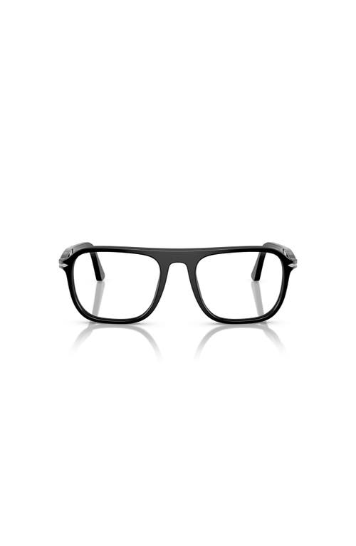 Persol 53mm Square Optical Glasses In Black