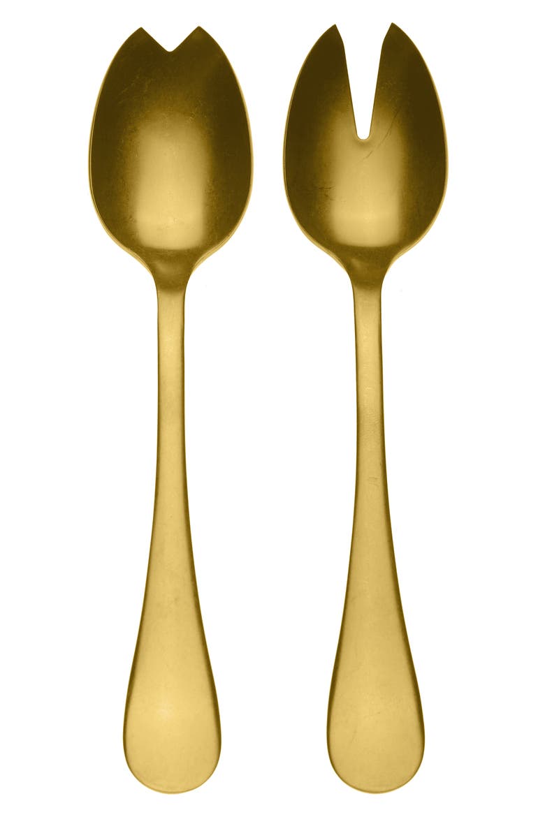 Distressed Salad Servers, Main, color, DISTRESSED GOLD