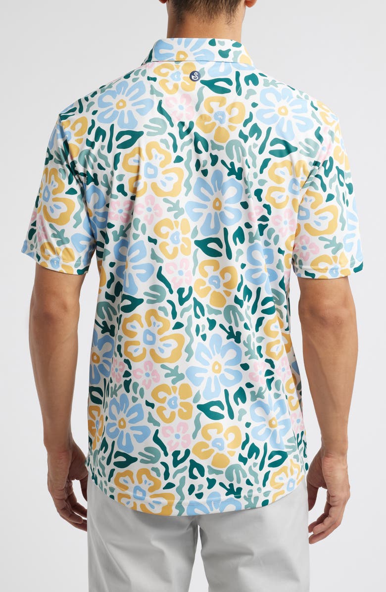 Swannies Larue Floral Print Golf Polo, Alternate, color, 