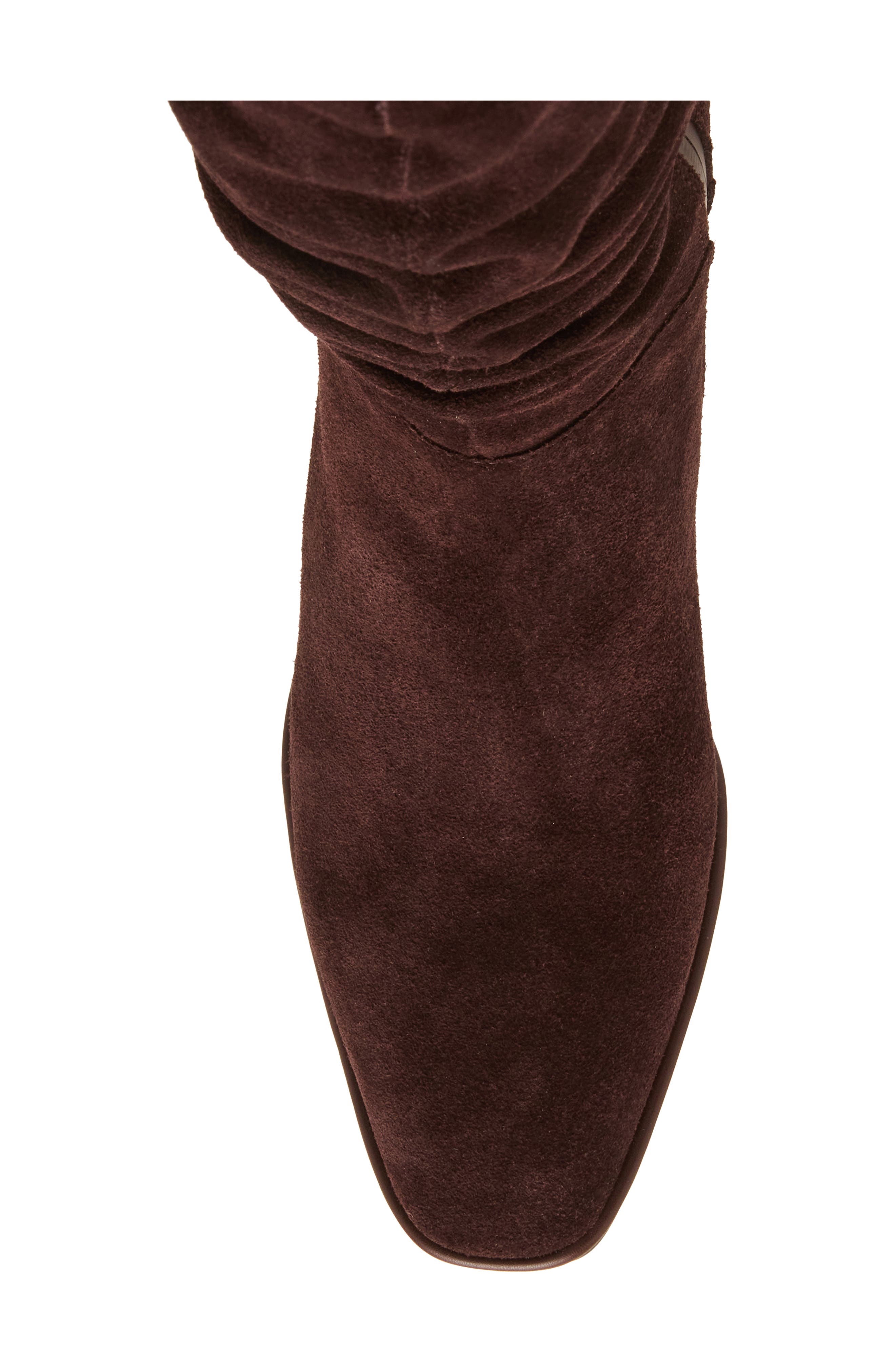 Misha Waterproof Suede Boot, Alternate, color, MAHOGANY SUEDE