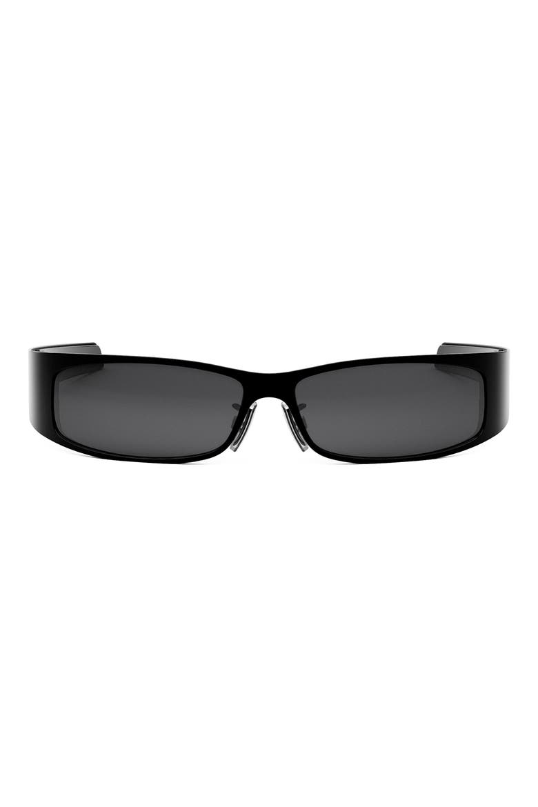 G Scape Shield Sunglasses, Main, color, SHINY BLACK / SMOKE