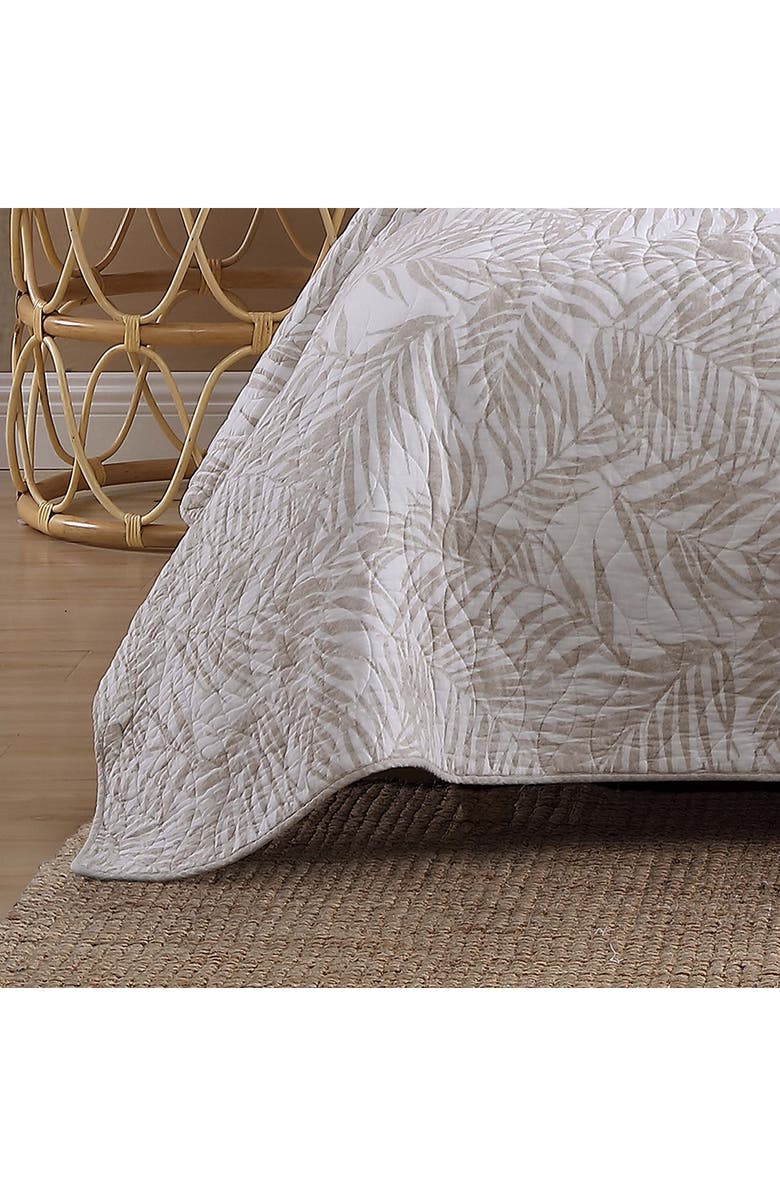 Tommy Bahama Palm Day Cotton Quilt & Sham Set, Alternate, color, Sand