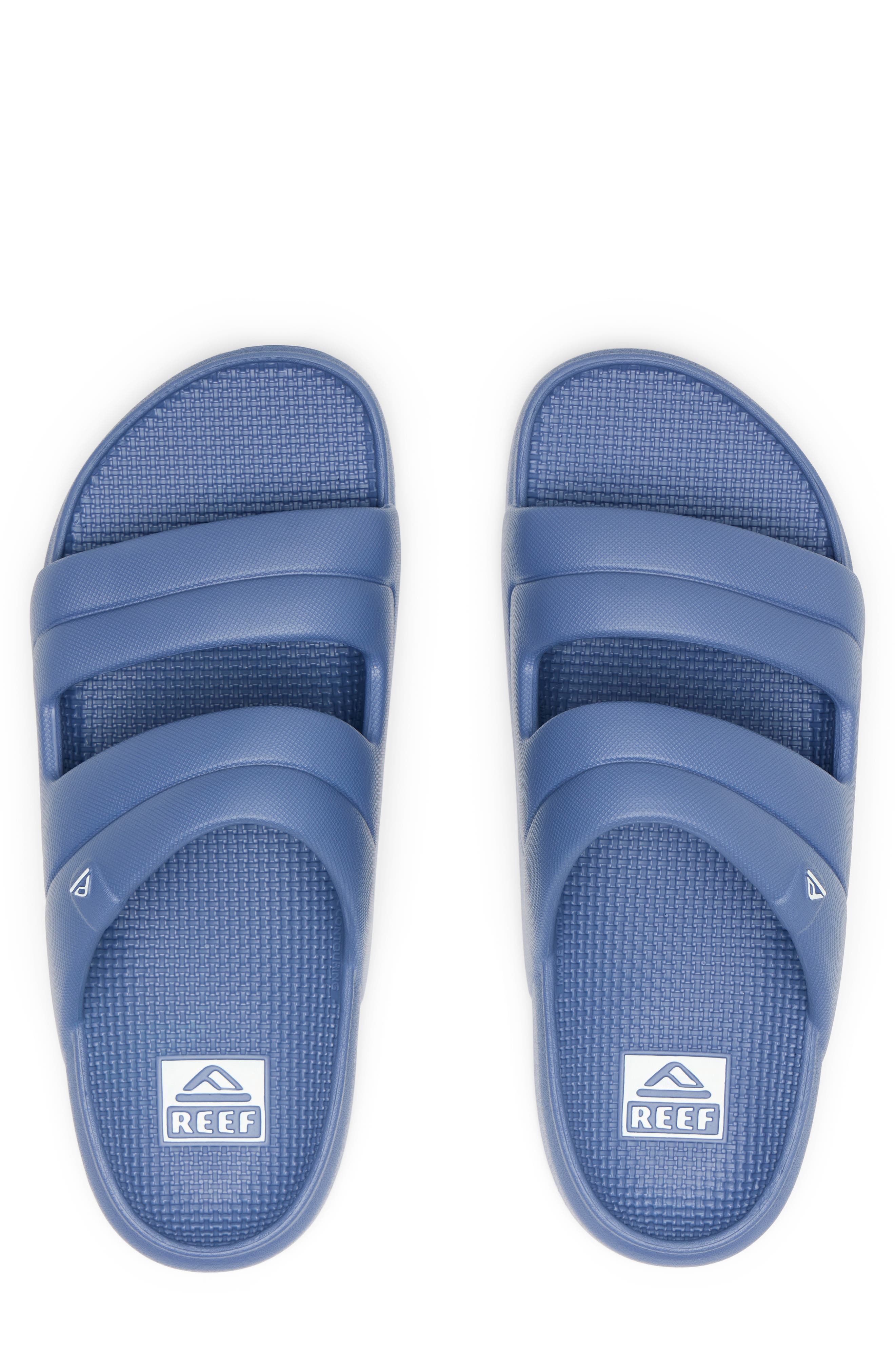 Reef Oasis Two-Bar Slide Sandal, Alternate, color, Blue Dusk