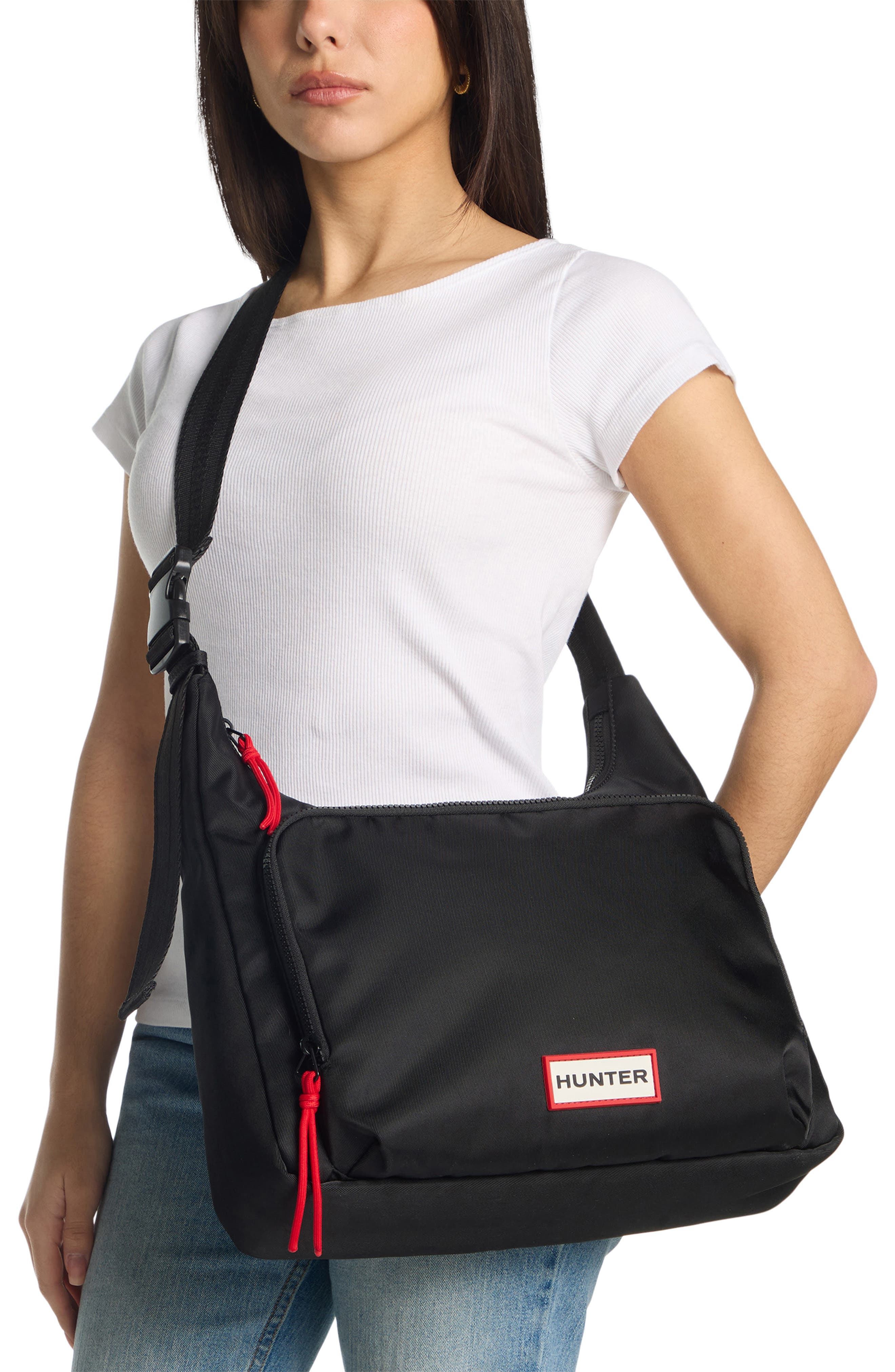 Hunter Commute Messenger Bag, Alternate, color, Other Black