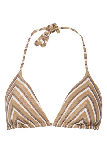 VITAMIN A VITAMIN A® NATALIE MITER HALTER BIKINI TOP 
