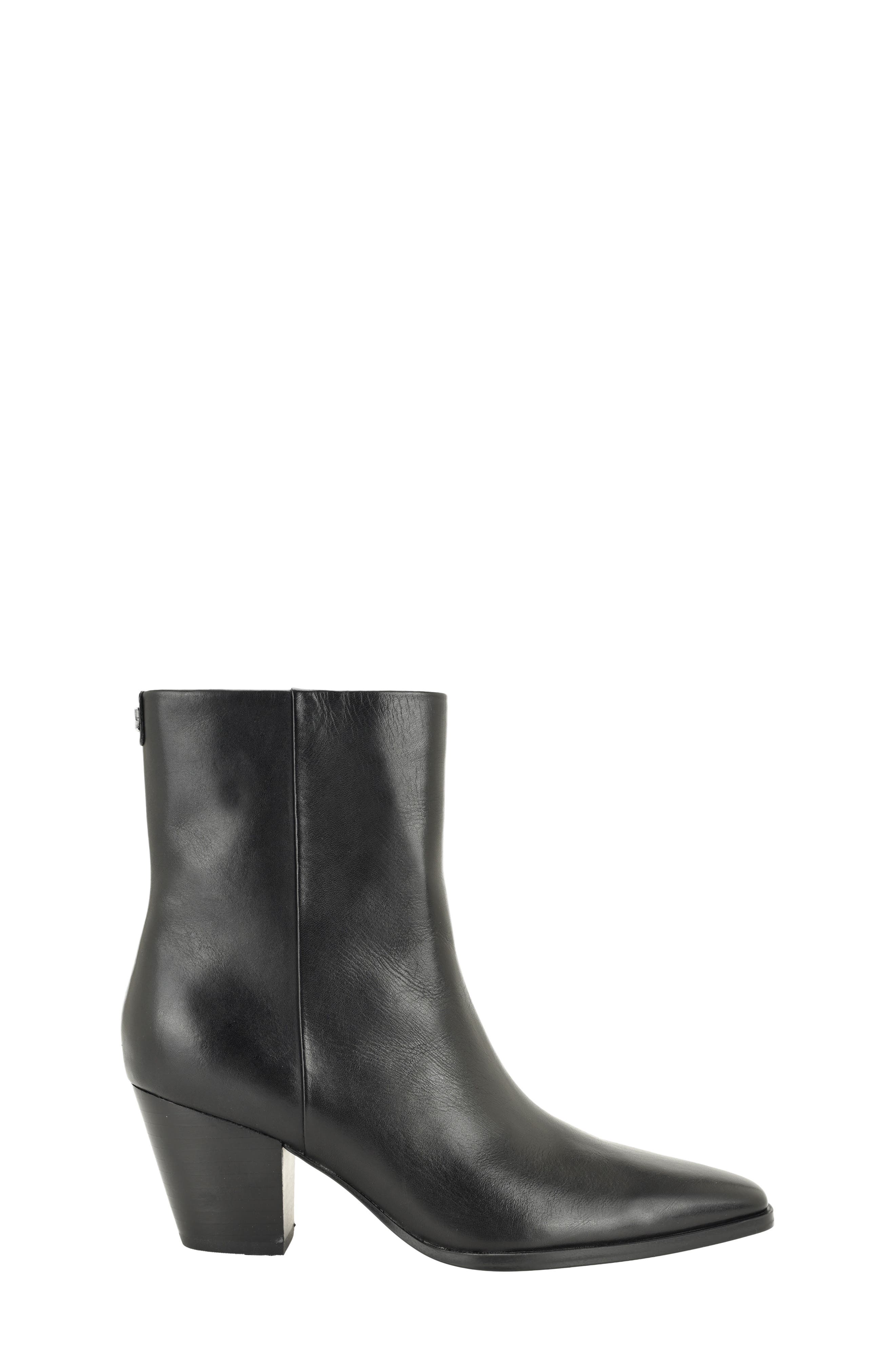 Hartford Leather Bootie, Alternate, color, BLACK 001