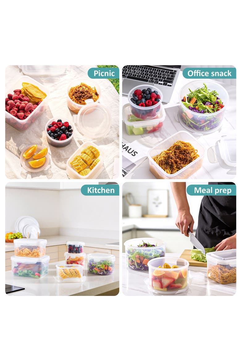 Set of 3 Round Nesting Food Storage Containers, Alternate, color, NO COLOR