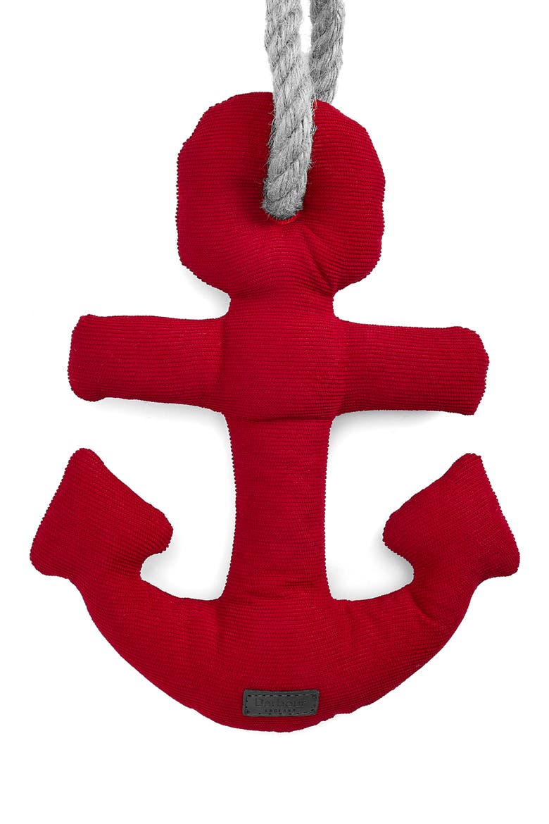 Anchor Dog Toy, Alternate, color, RED