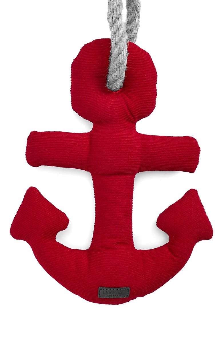 Barbour Anchor Dog Toy, Alternate, color, Red