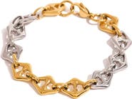 MacRae & Co. Mixed Metallic Mariner Link Bracelet