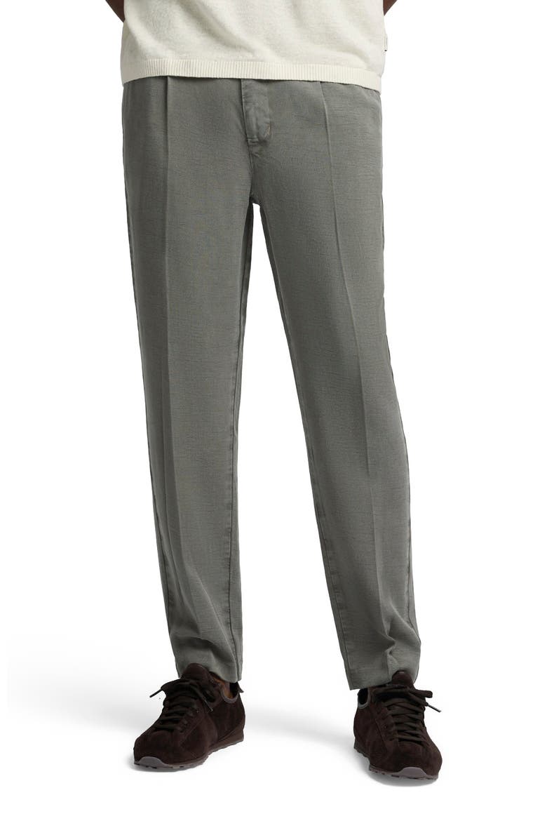 Pleated Lyocell Trousers, Alternate, color, Agave