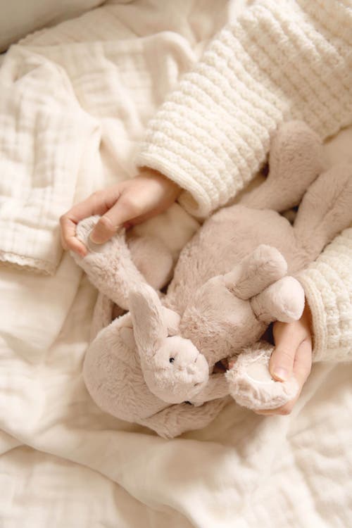 Snuggle Bunnies Stuffed Animal Frankie The Hugging Bunny In Neutral