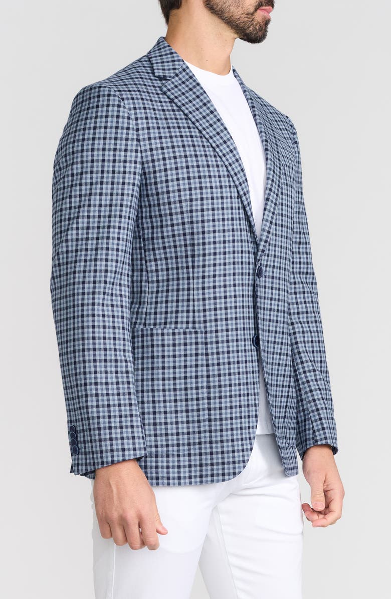 Ibiza Check Sport Coat, Alternate, color, Blue