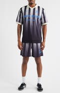 SANTO STUDIO Team Palermo Stripe Mesh Soccer Shorts
