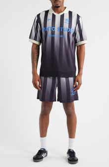 SANTO STUDIO Team Palermo Stripe Mesh Soccer Shorts