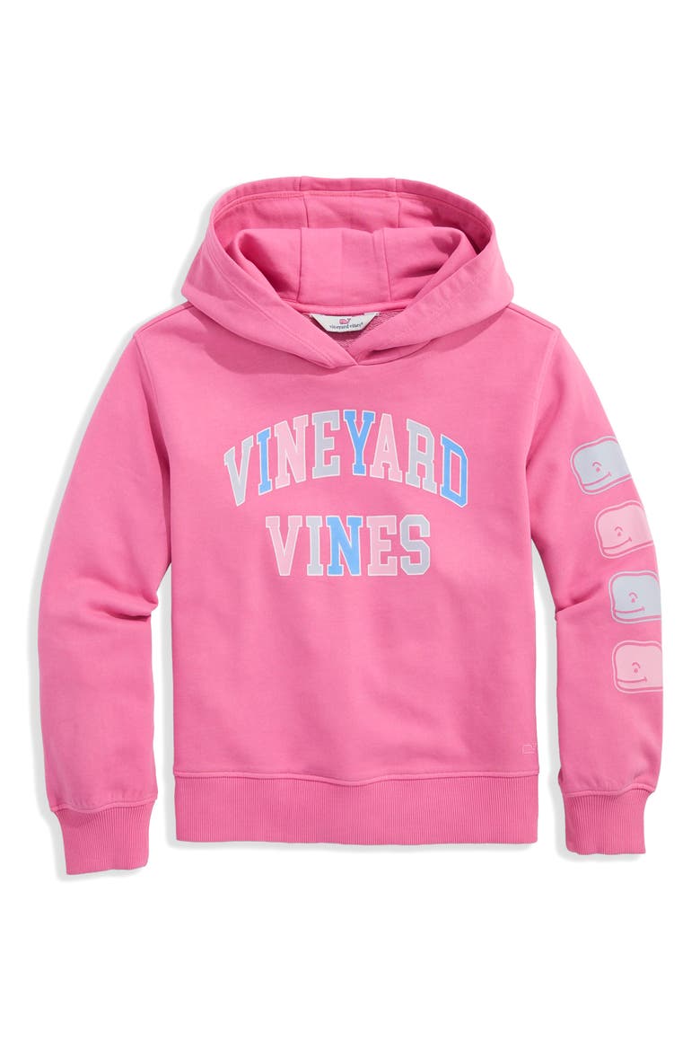 Kids' Whale Graphic Hoodie, Main, color, CUTTY PINK
