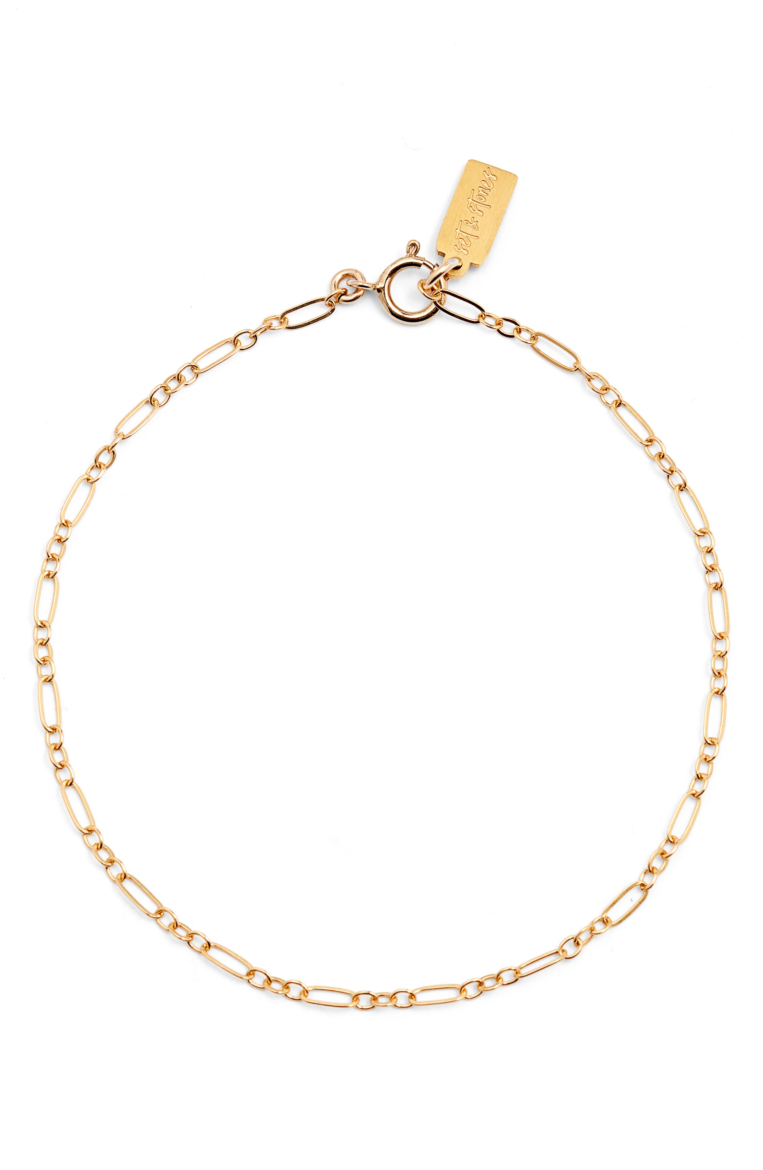Set & Stones Bridgette Paperclip Station Bracelet (Women) | Nordstrom