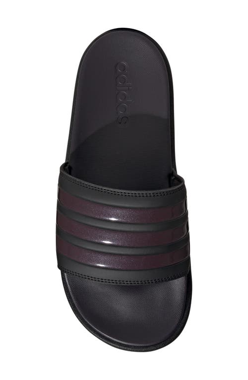 Adidas Originals Adidas Adilette Sandal In Black/aurora Met./black