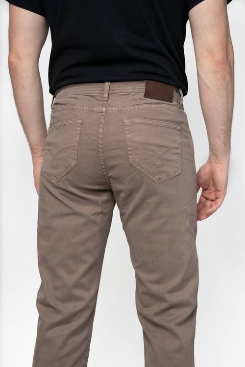 Shop Jack Of Spades Jack Fit Five Pocket Pants In Brushed Mauve