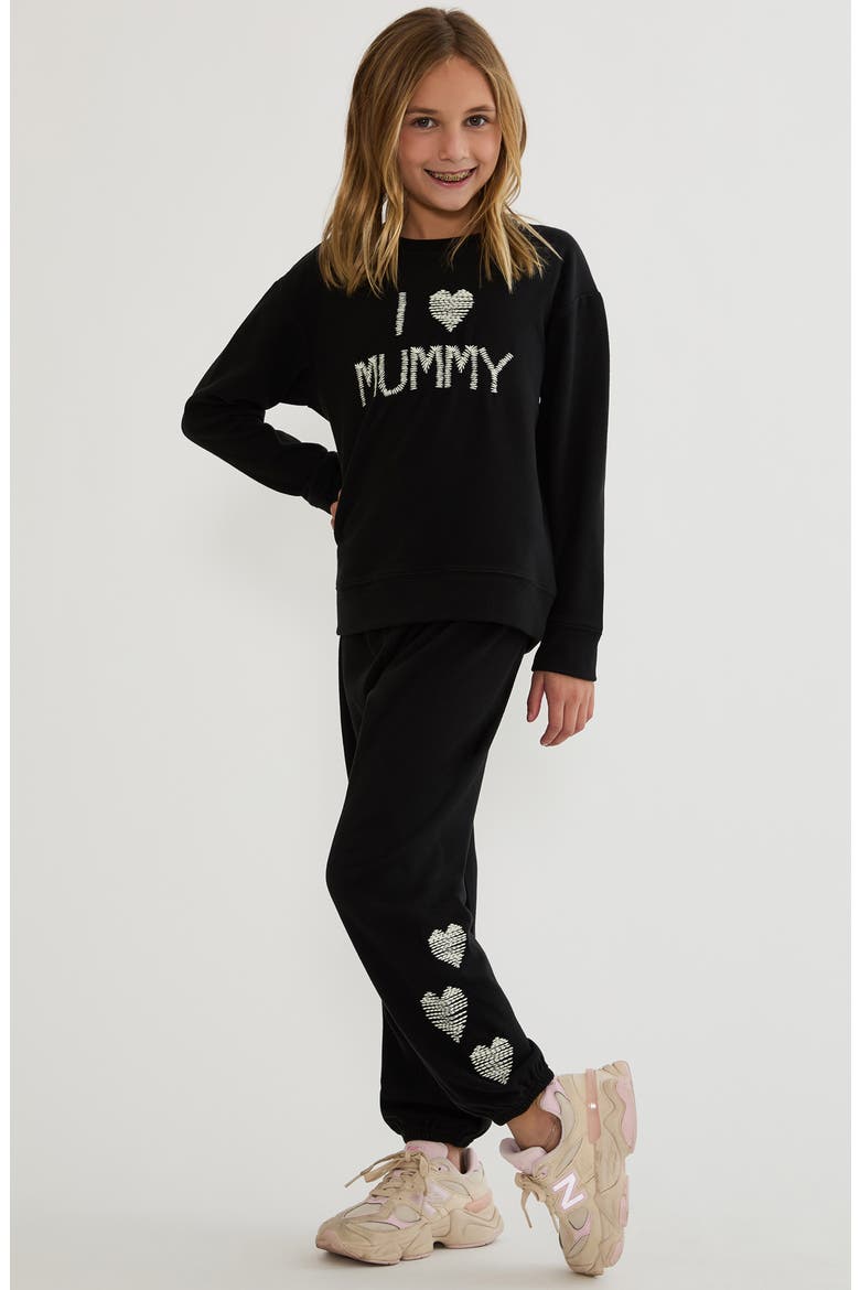 Kids' Little Georgie Sweatpants, Alternate, color, MIDNIGHT MUMMY