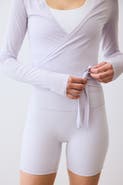 H&M Sports Wrap Top In Modal