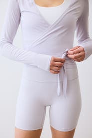 H&M Sports Wrap Top In Modal