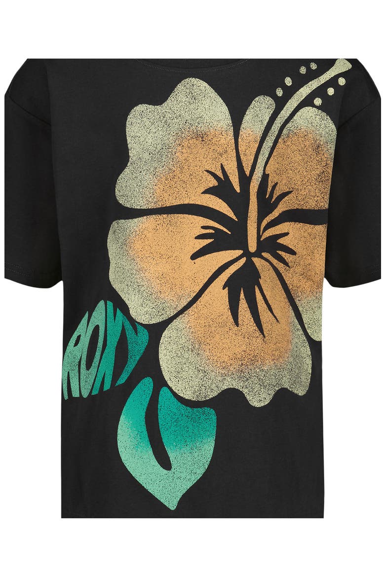 Kids' Hibiscus Oversize Graphic T-Shirt, Alternate, color, PHANTOM