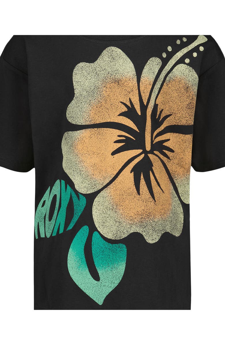 Roxy Kids' Hibiscus Oversize Graphic T-Shirt, Alternate, color, Phantom