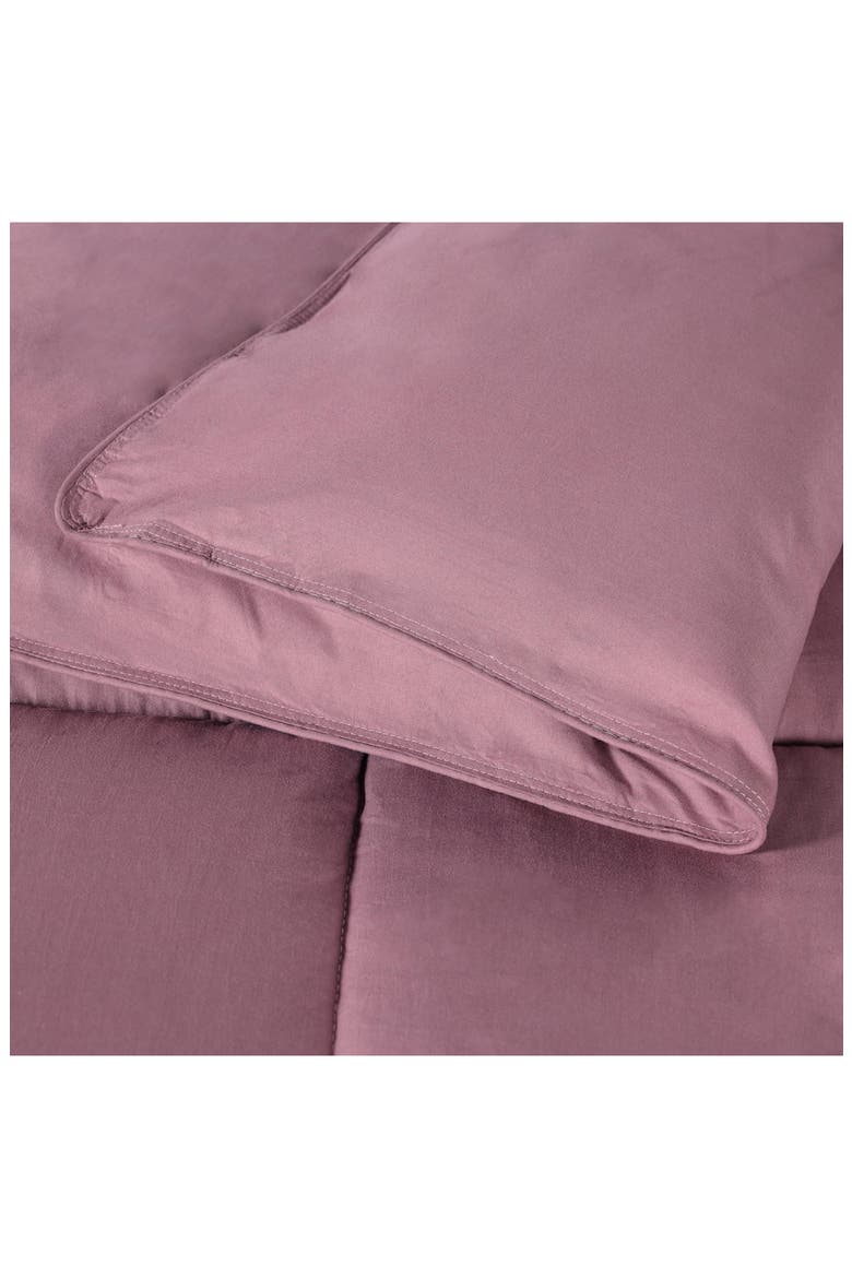 Reversible Down Alternative Comforter, Alternate, color, MAUVE