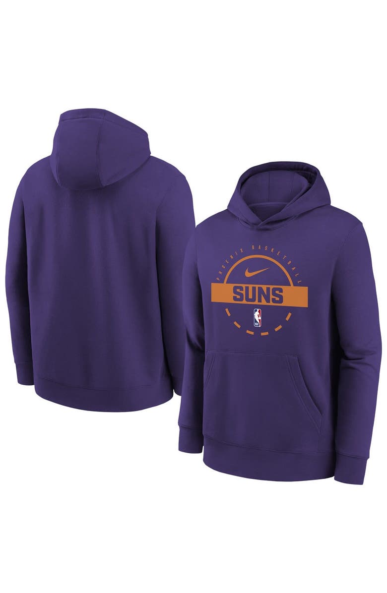 Nike Youth Nike Purple Phoenix Suns 2025/26 Club Fleece Practice Hoodie, Main, color, Purple