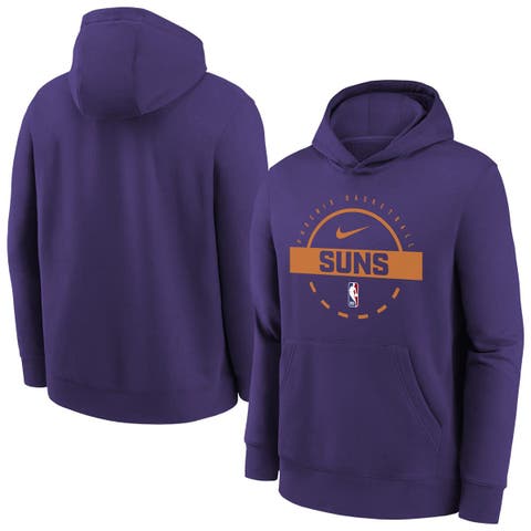 Youth Nike Purple Phoenix Suns 2025/26 Club Fleece Practice Hoodie
