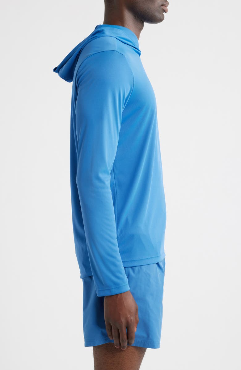 BOSS Hooded Long Sleeve Rashguard, Alternate, color, Bright Blue