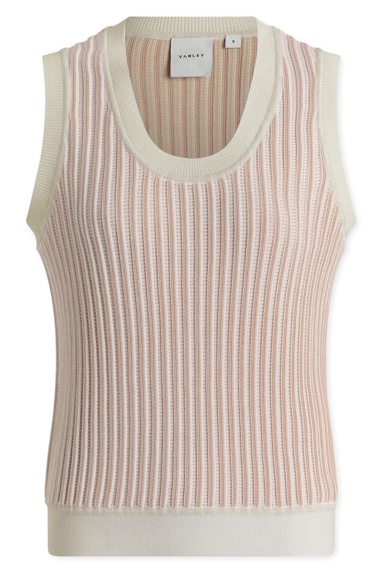 Aldcroft Rib Knit Cotton Tank, Alternate, color, SNOW WHITE