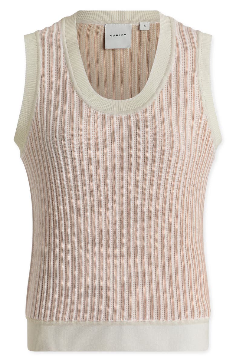 Varley Aldcroft Rib Knit Cotton Tank, Alternate, color, 