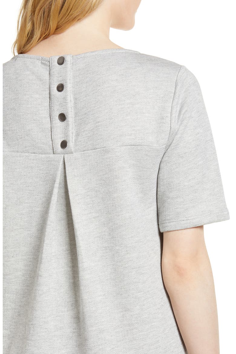 Gibson Pleat Back Minidress, Alternate, color, SOLID H GREY