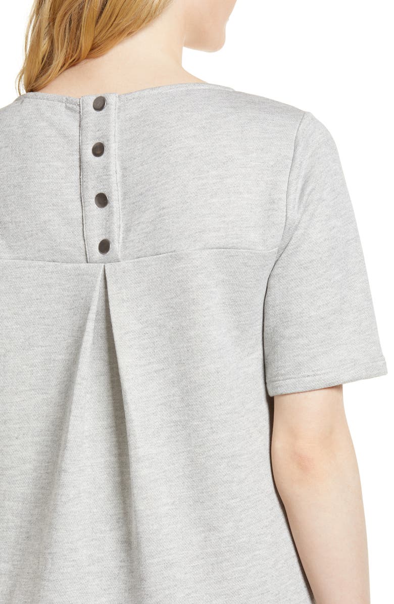 GIBSONLOOK Gibson Pleat Back Minidress, Alternate, color,