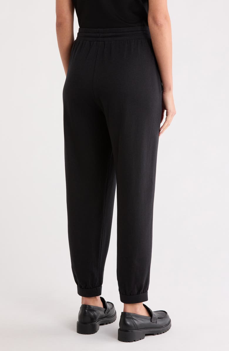 Eileen Fisher Ankle Track Pants, Alternate, color, Black