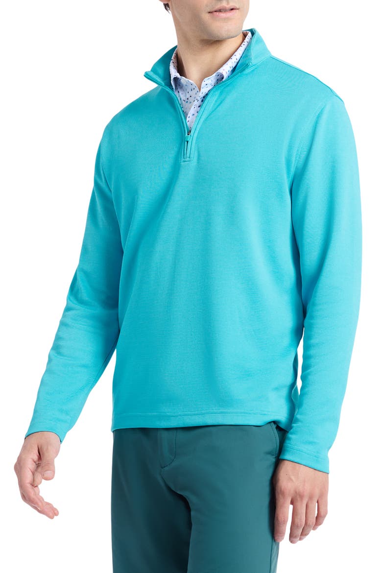 Troland Quarter Zip Pullover, Alternate, color, PEACOCK BLUE