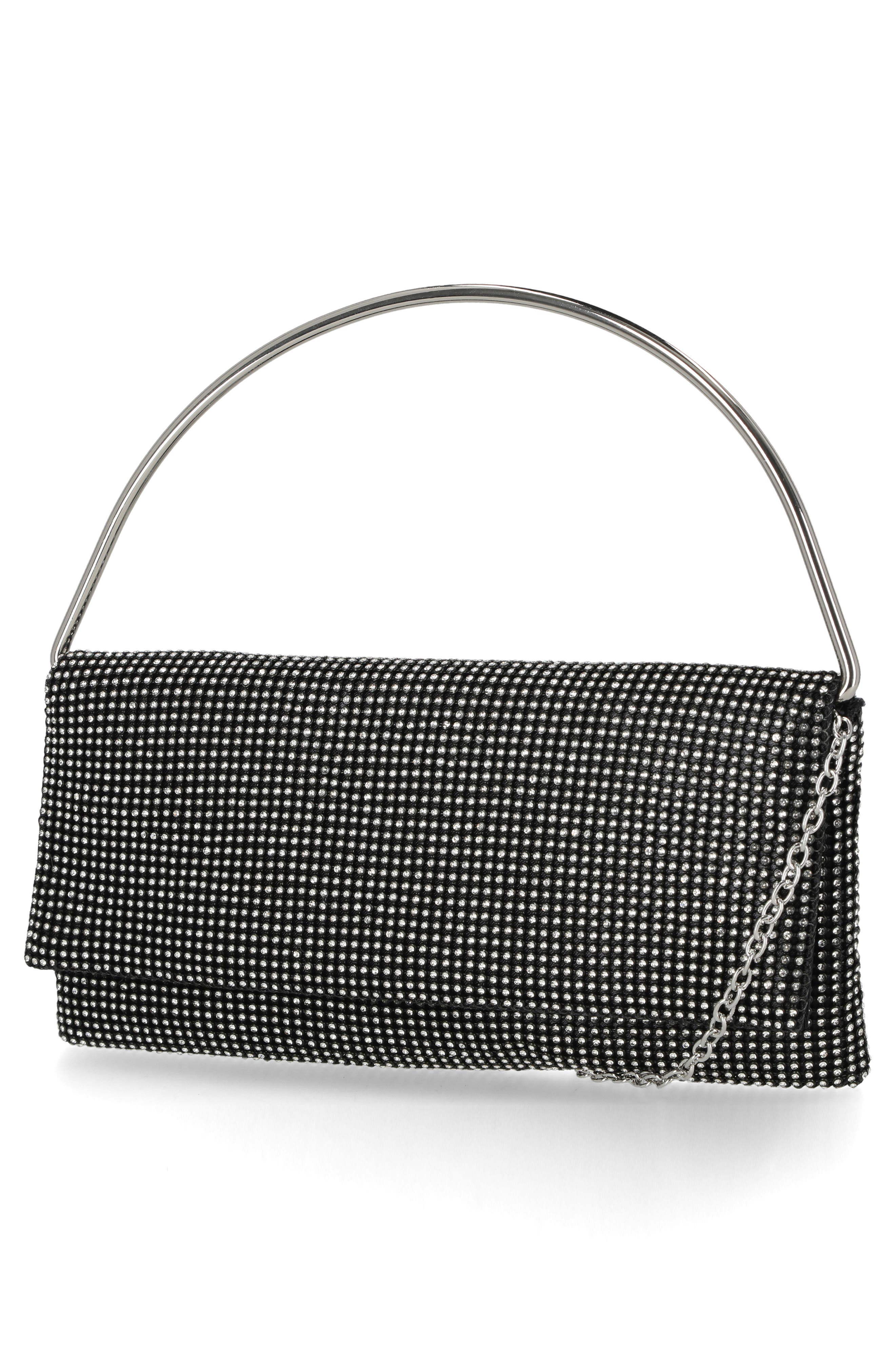 Isa Crystal Clutch, Alternate, color, BLACK CRYSTAL