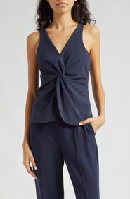 Cinq à Sept Kenna Twist Sleeveless Top
