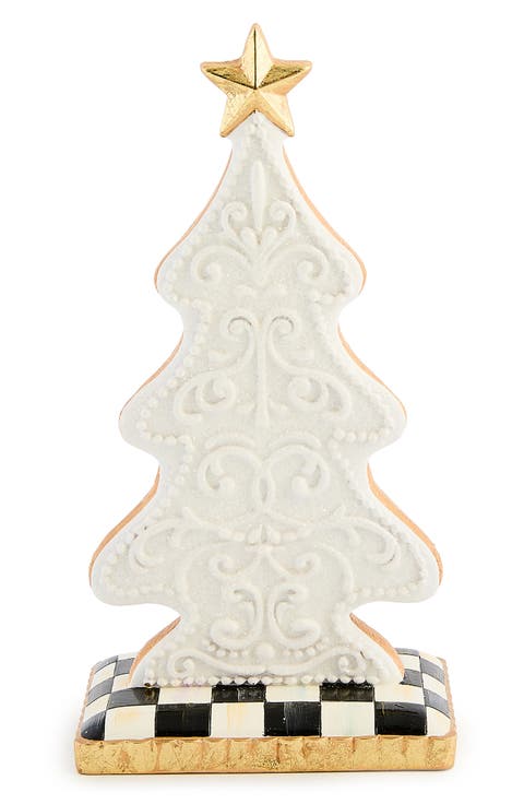 Set of 2 Handmade Gingerbread Tree Figurines