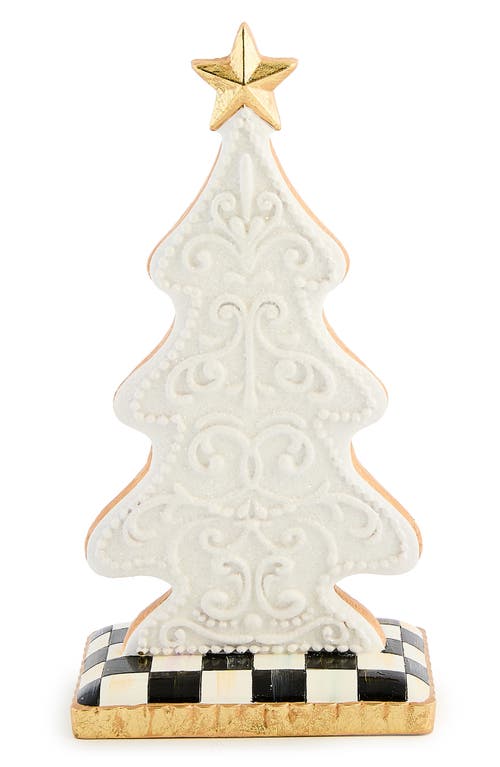 Mackenzie-childs Mackenzie Childs Set Of 2 Handmade Gingerbread Tree Figurines In Multi