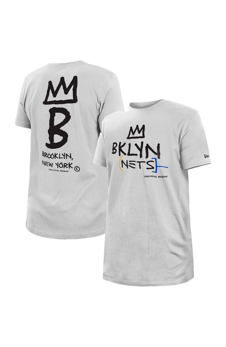 New Era Men's New Era White Brooklyn Nets 2022/23 City Edition Big & Tall T-Shirt, Main, color,