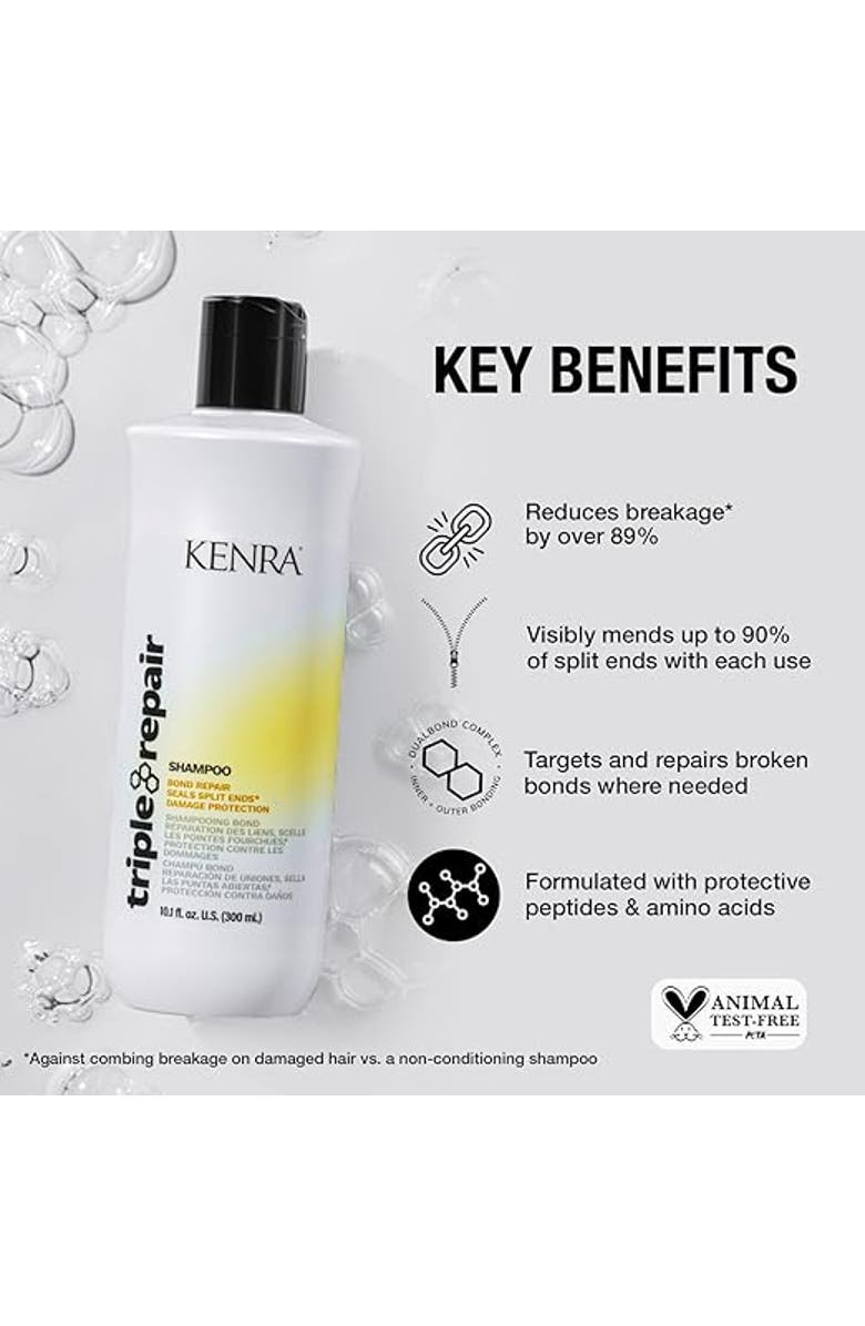 KENRA Triple Repair Shampoo 10.1 oz, Alternate, color, N/A