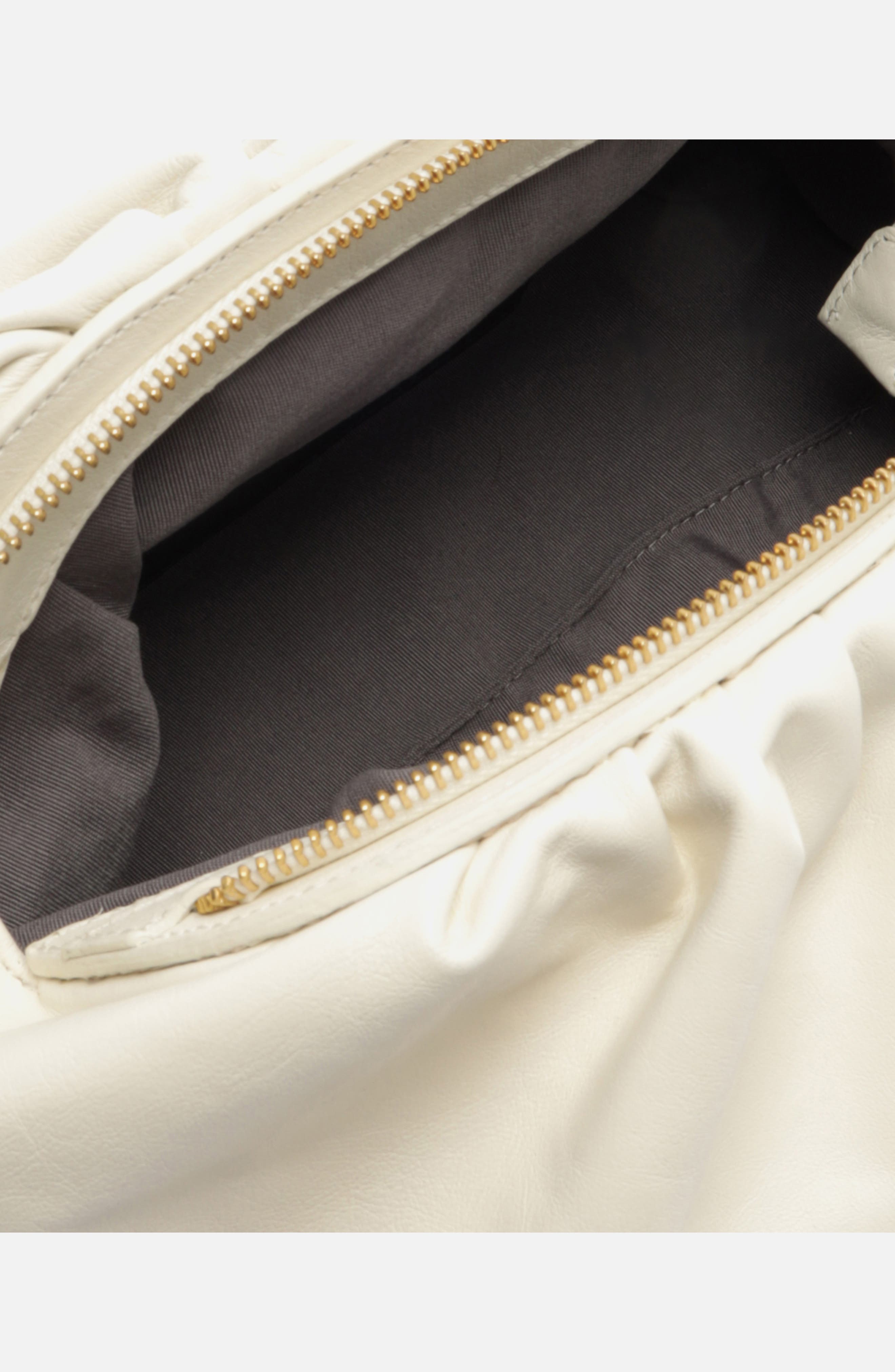 Arezzo Elizabeth Small Leather Clutch, Alternate, color, 