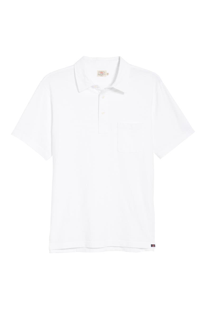 Sunwashed Regular Fit Polo, Alternate, color, WHITE